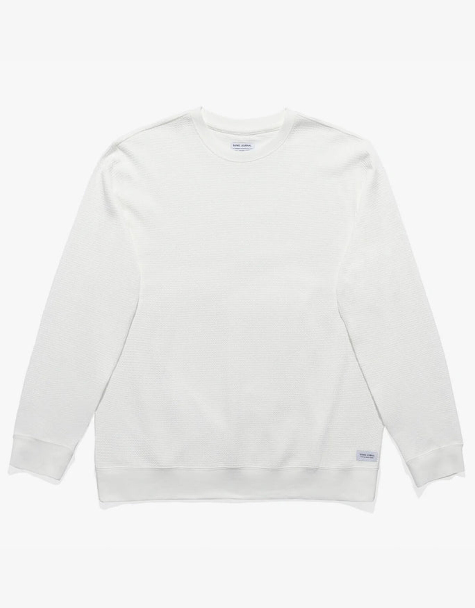 BANKS JOURNAL BANKS JOURNAL PRESTON TRANS FLEECE CREW - OFF WHITE