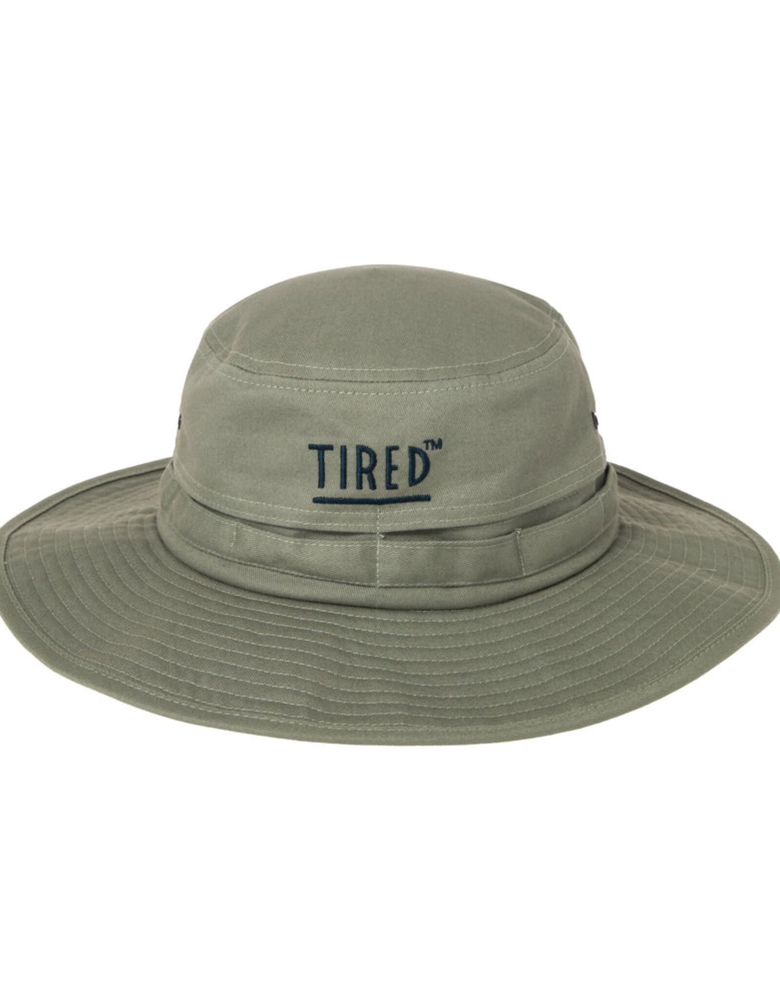 TIRED SKATEBOARDS TIRED OG FISHING HAT - DUSTY ARMY