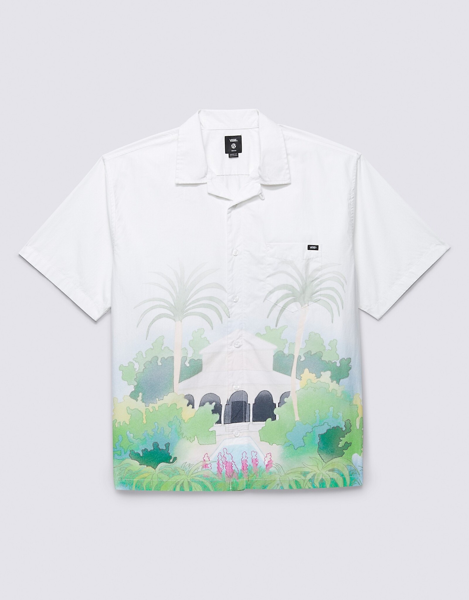 VANS VANS HOLIDAY S/S BUTTON UP SHIRT - WHITE