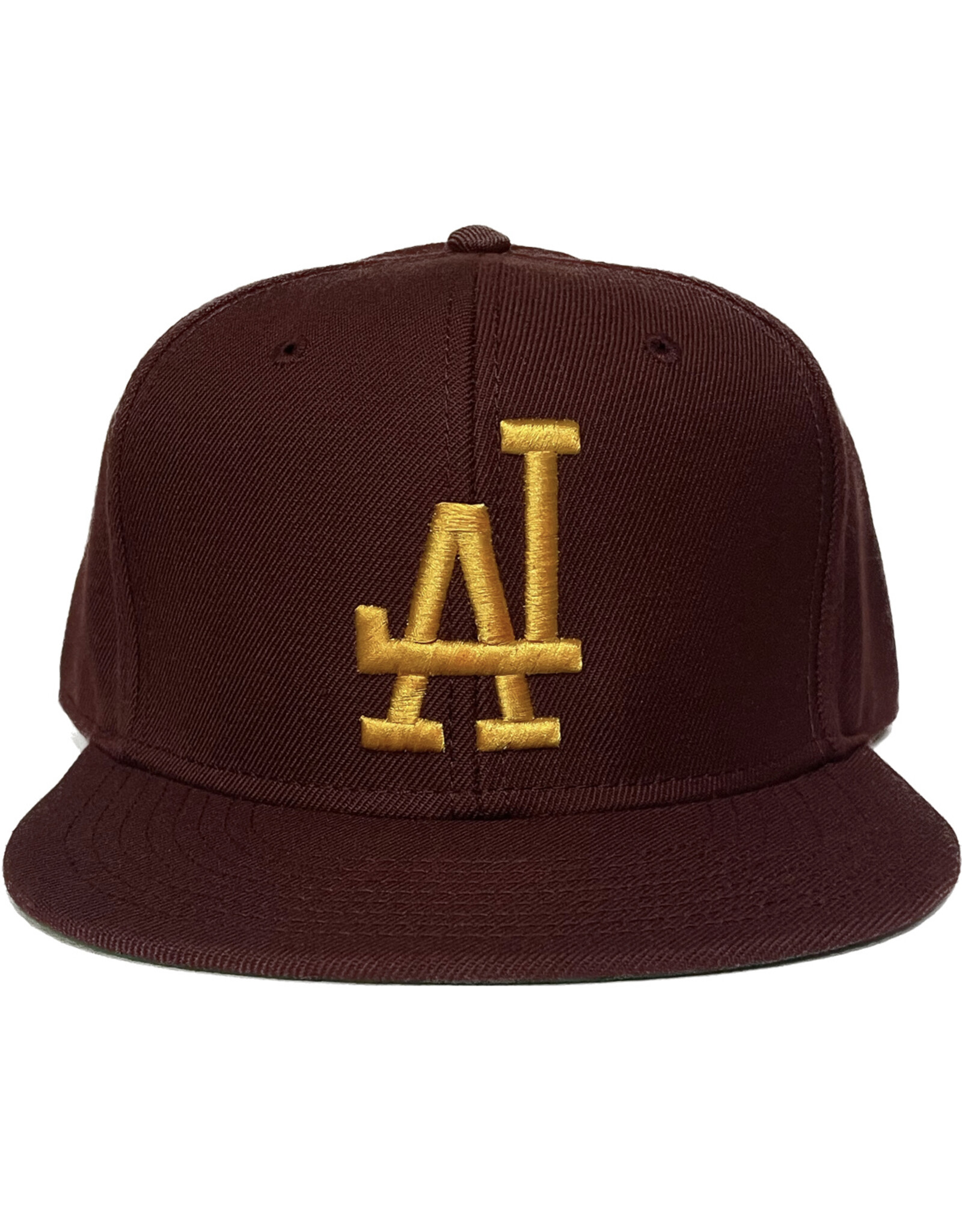 KINGSWELL LA HOMETOWN HAT (FLAT BILL) - MAROON/GOLD - KINGSWELL