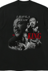 KING SKATEBOARDS KING SKATEBOARDS MLK DREAM TEE - BLACK