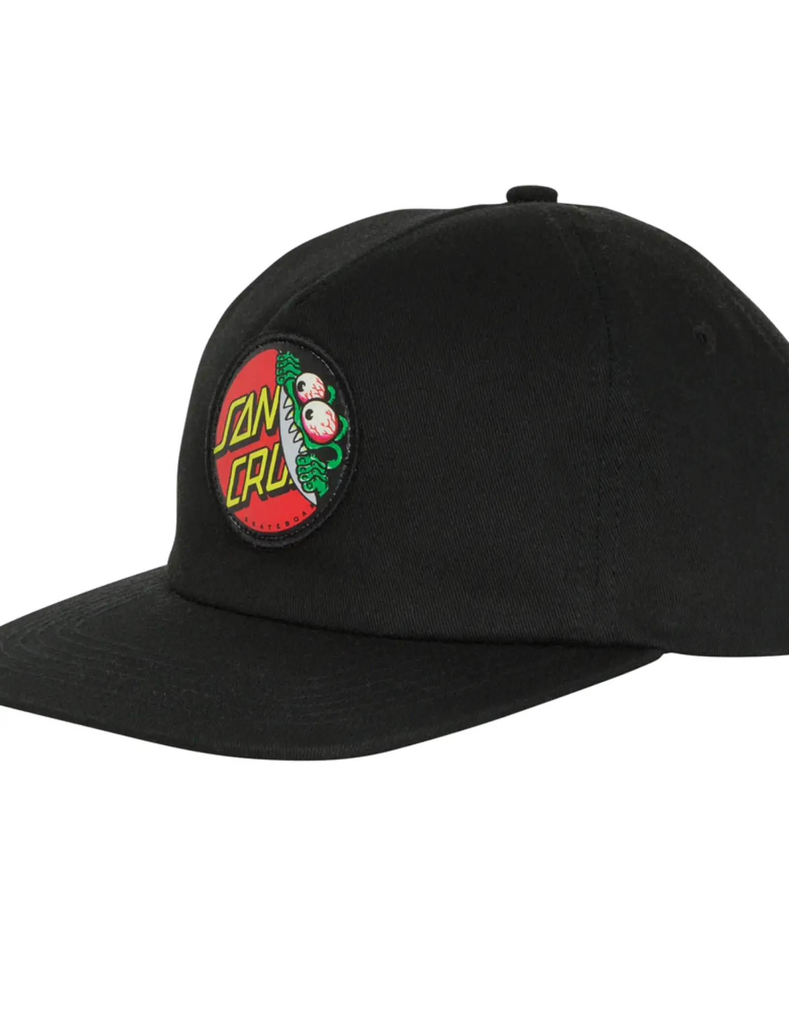 SANTA CRUZ SANTA CRUZ BEWARE DOT SNAPBACK HAT - BLACK