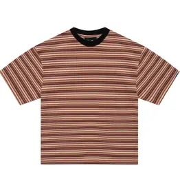 WKND STRIPE TEE - BROWN