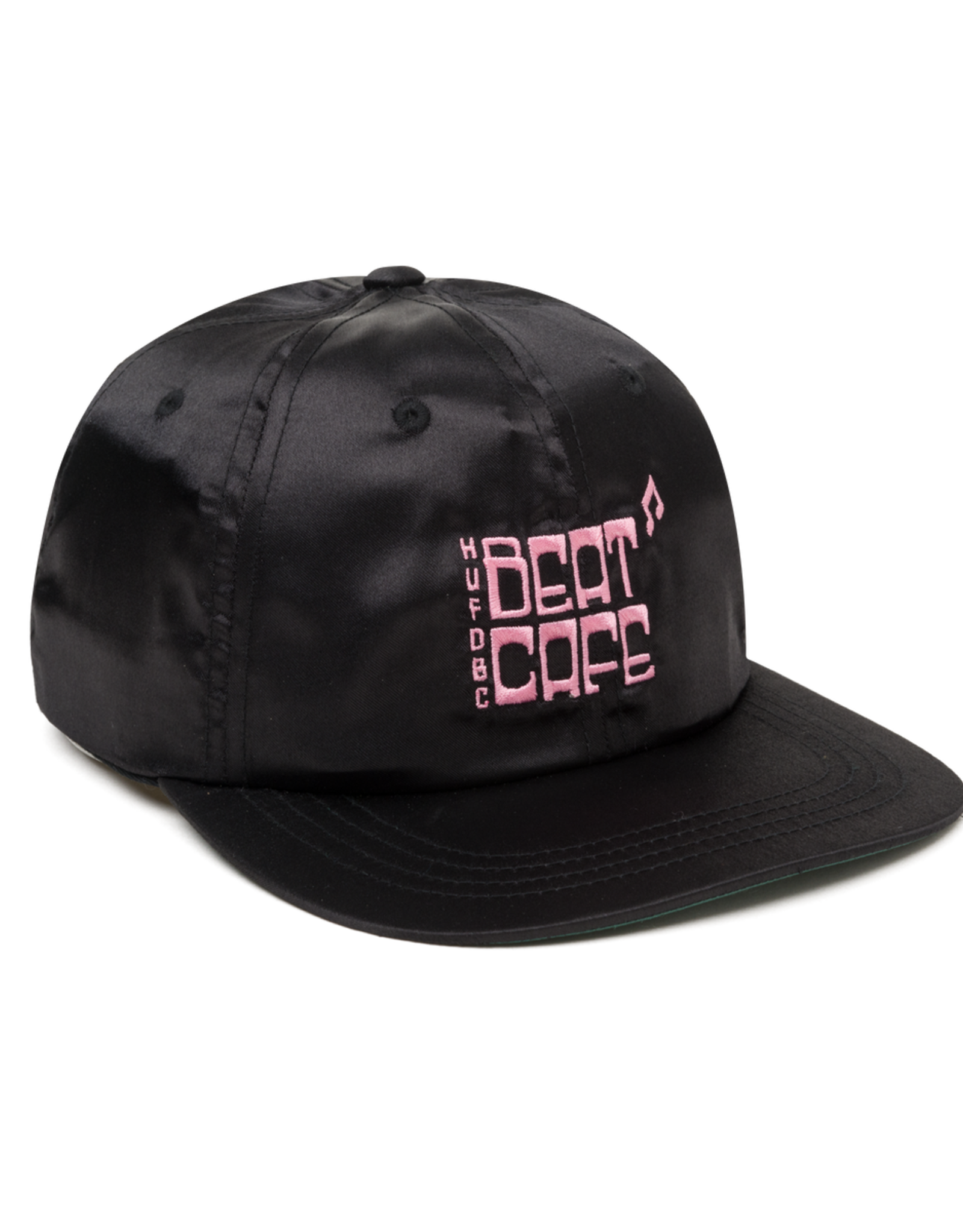 HUF BEAT CAFE 6 PANEL HAT - BLACK