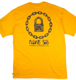 NIKE NIKE SB ON LOCK SKATE TEE - UNIVERSITY GOLD