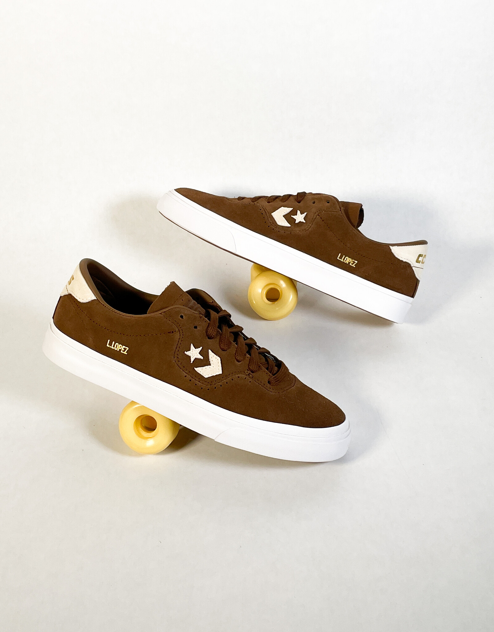 CONVERSE CONS LOUIE LOPEZ PRO OX CHESTNUT BROWN/NATURAL IVORY - KINGSWELL Los Feliz