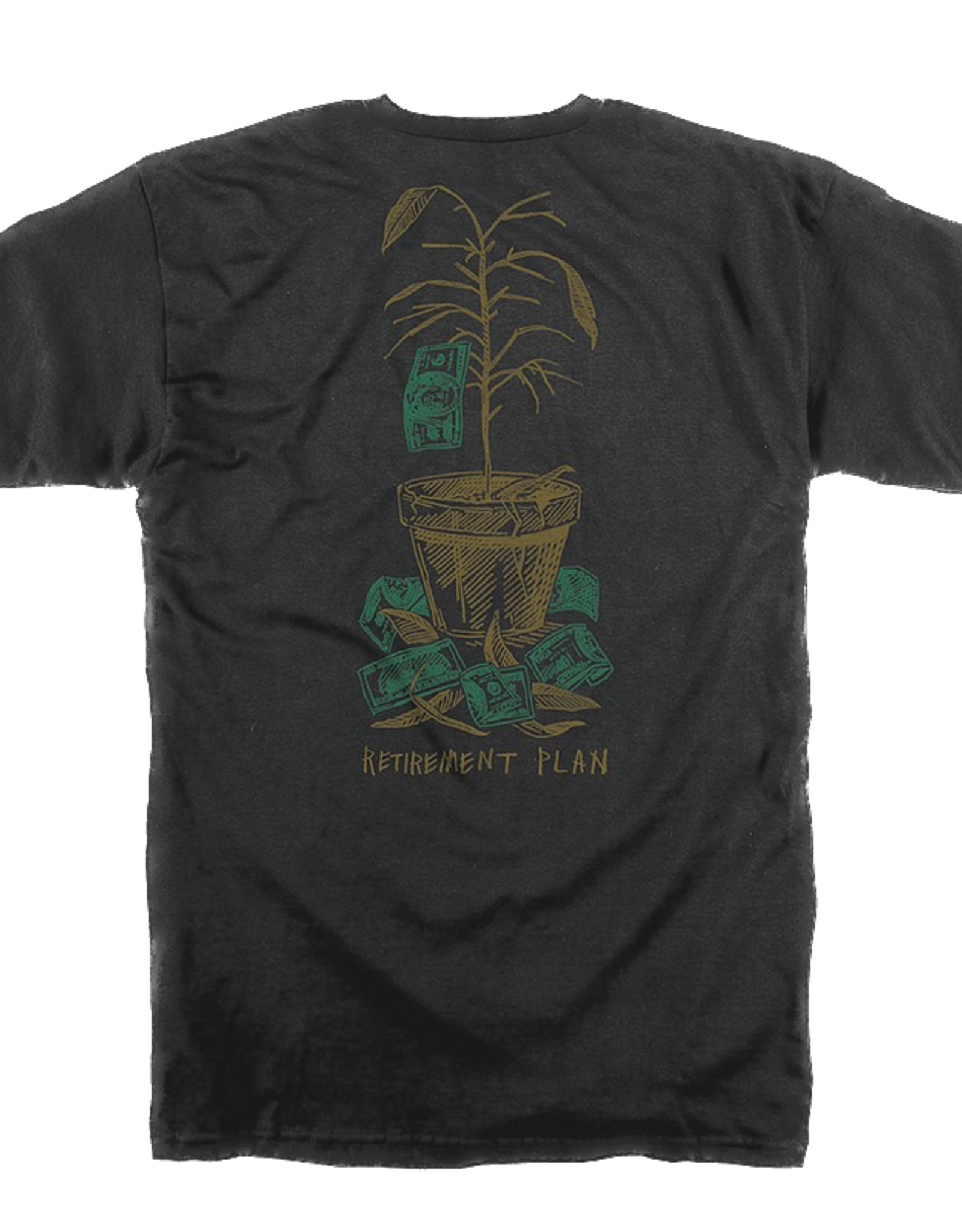 SLAVE RETIREMENT PLAN 2023 S/S TEE - ANTIQUE BLACK