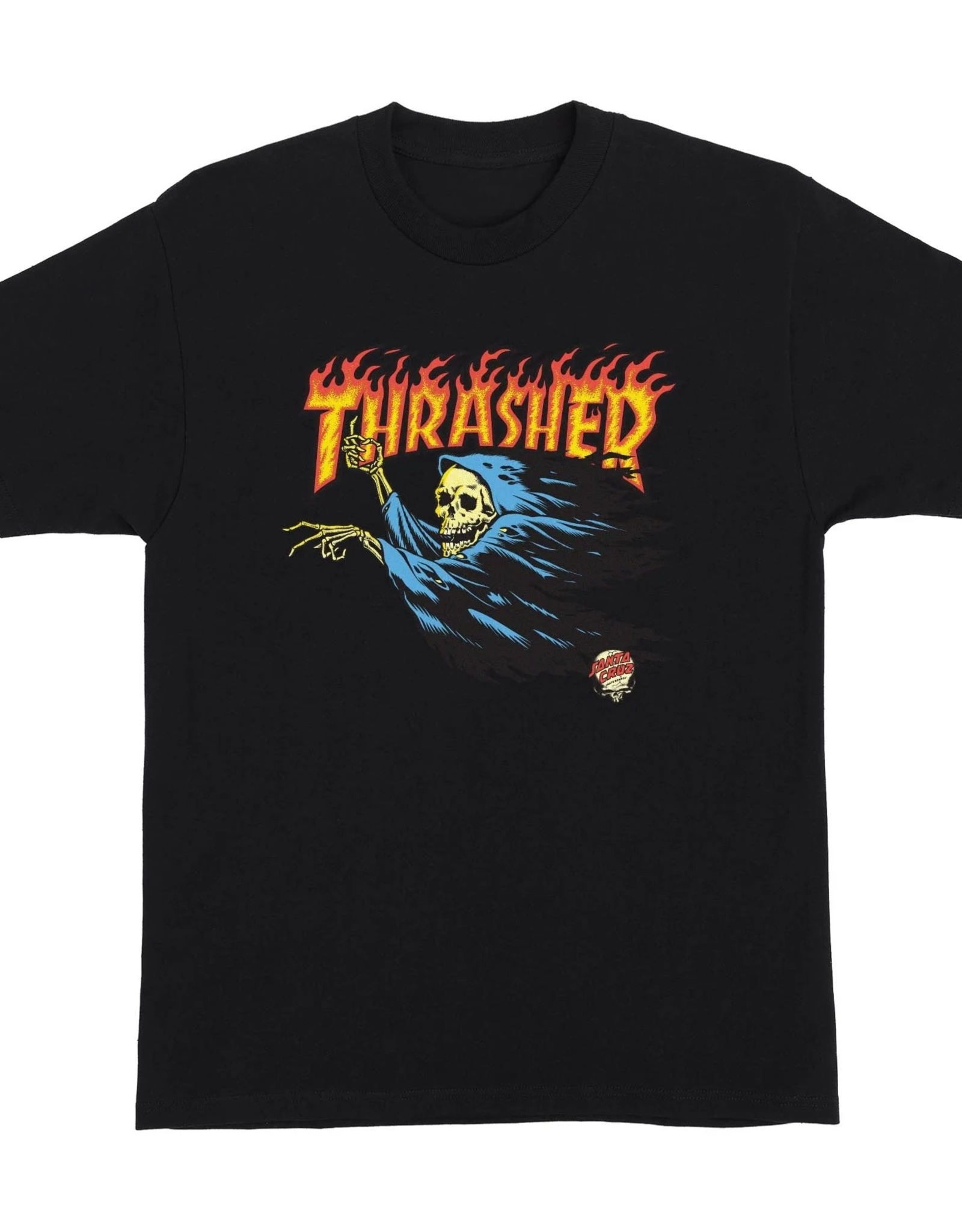 SANTA CRUZ SANTA CRUZ X THRASHER O'BRIEN REAPER S/S TEE - BLACK