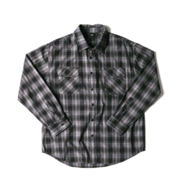 FORMER FORMER VIVIAN PLAID L/S SHIRT - SHADOW