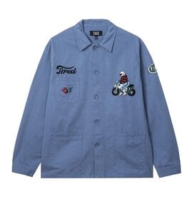 TIRED SKATEBOARDS TIRED MOTO FIELD COAT - CADET BLUE