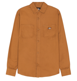 DICKIES DICKIES DUCK CANVAS L/S SHIRT - BROWN DUCK