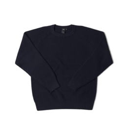 FORMER FORMER CIRCULATE KNIT CREW - NAVY