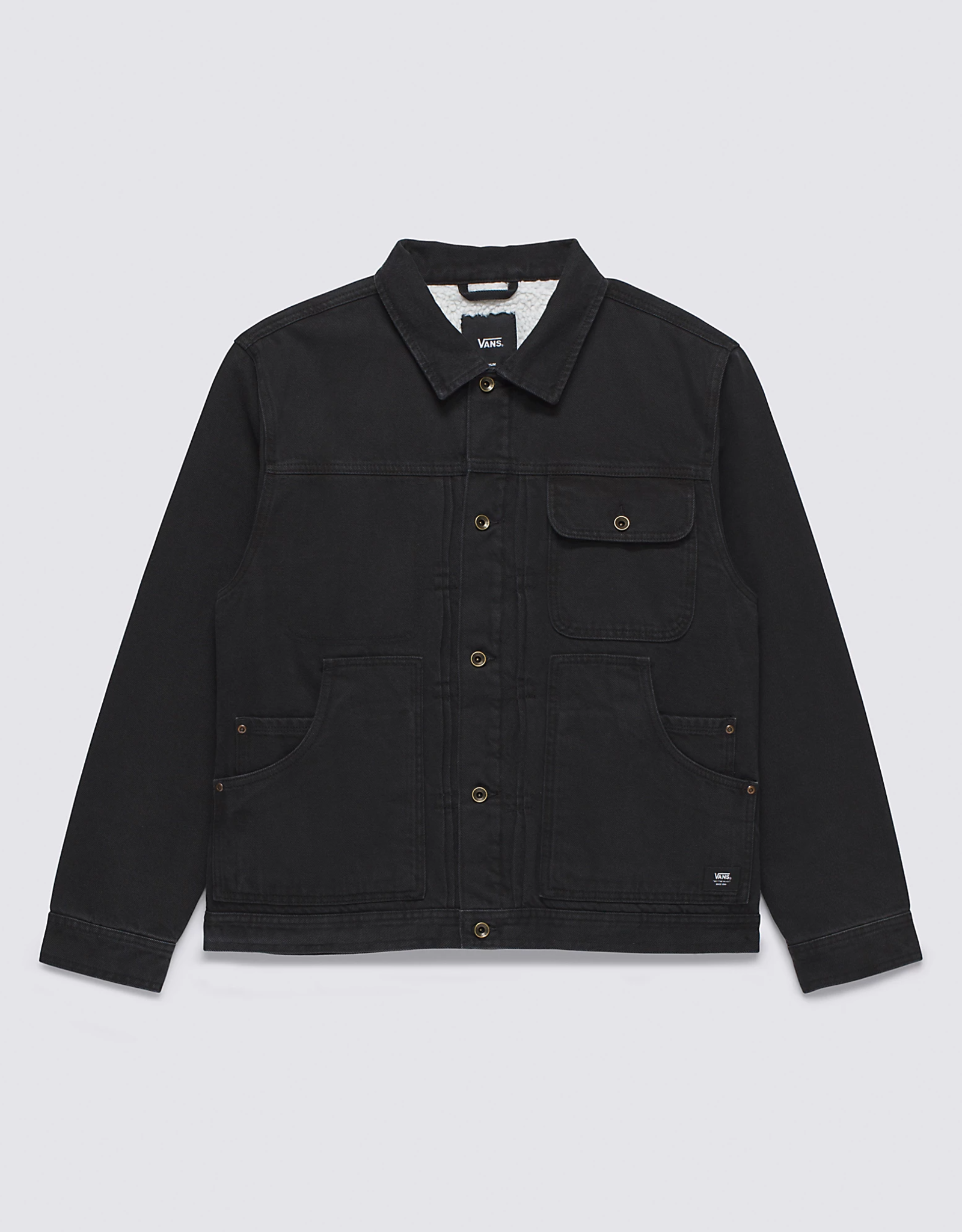 VANS VANS DONATO SHERPA DENIM JACKET - PAVEMENT