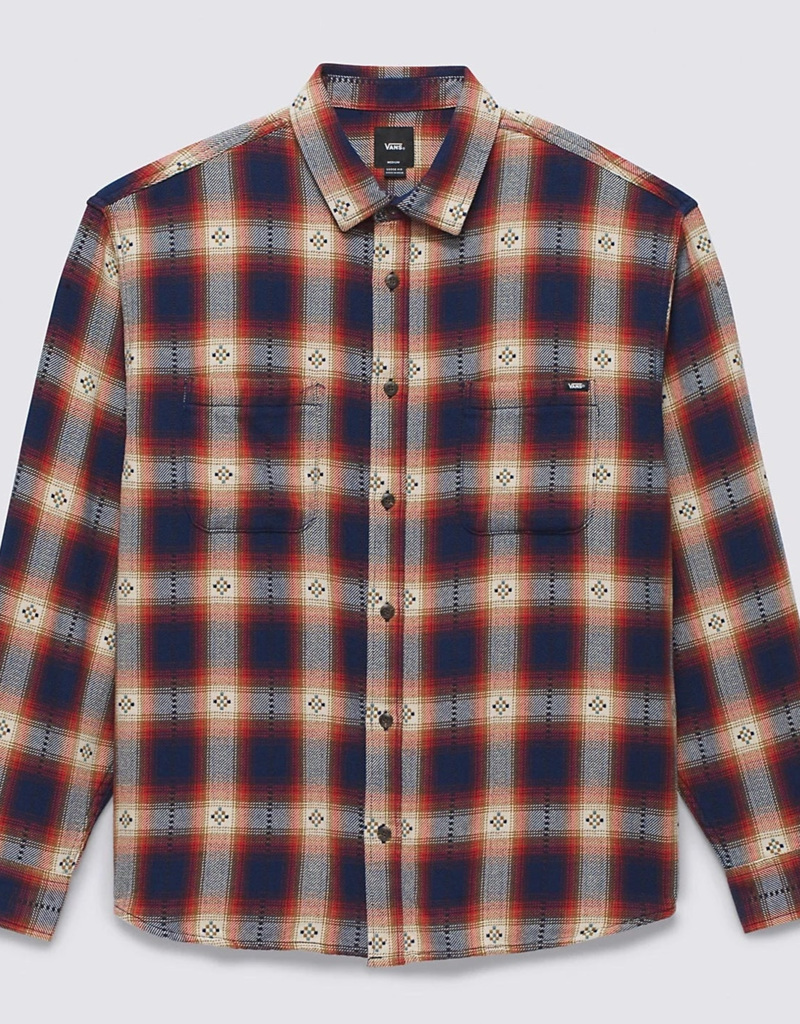 VANS VANS ALMBROOK L/S WOVEN FLANNEL - DRESS BLUES/CHI