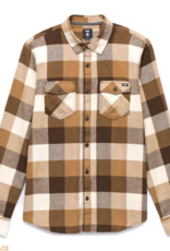 VANS VANS MN BOX L/S FLANNEL - DEMITASSE/OATMEAL