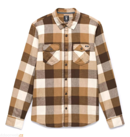 VANS VANS MN BOX L/S FLANNEL - DEMITASSE/OATMEAL