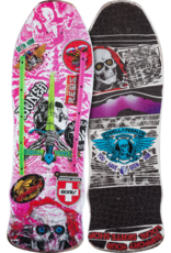 POWELL PERALTA SKULL AND SWORD PUZZLE - HOT PINK