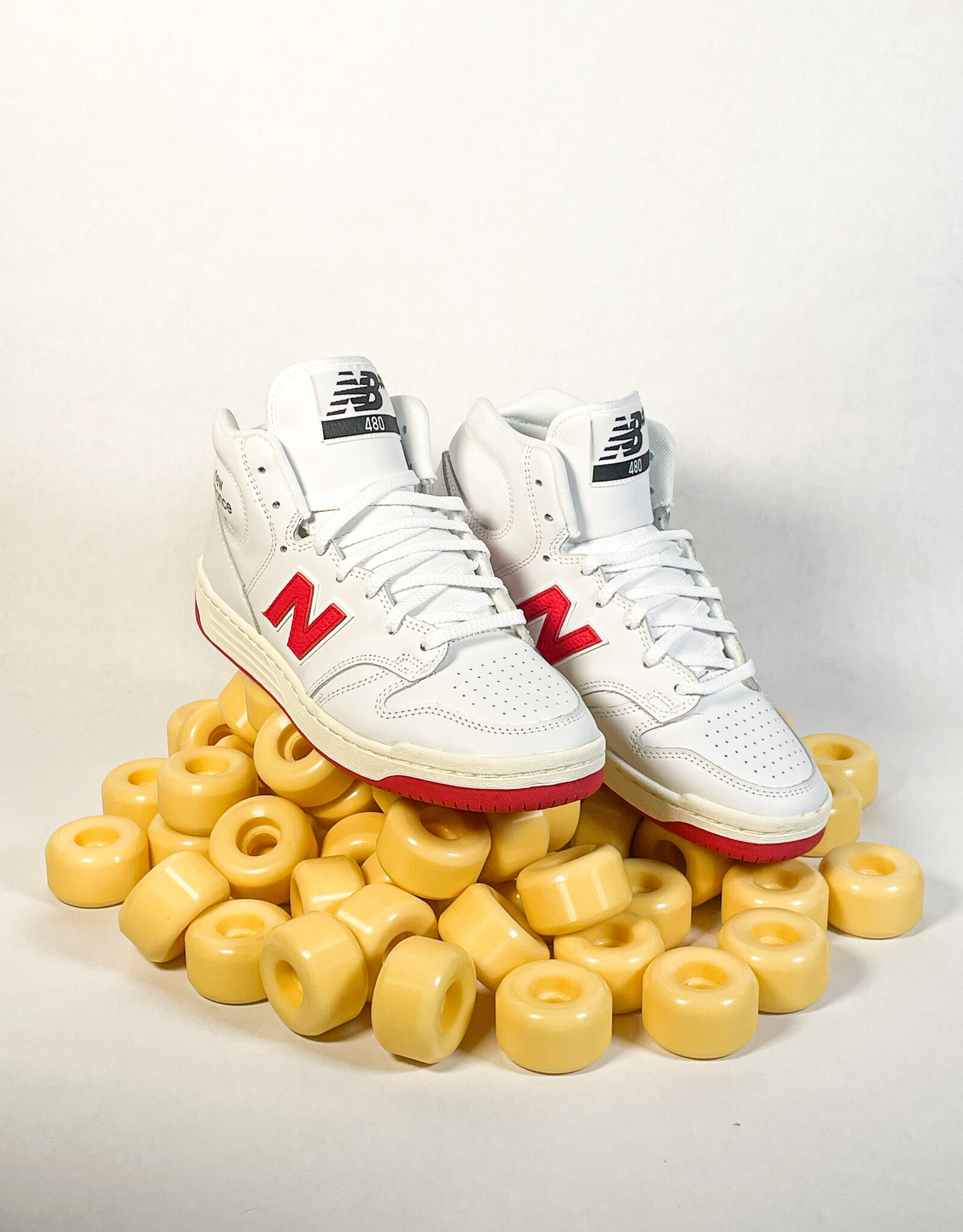 NEW BALANCE NB NUMERIC 480 HIGH - WHITE RED