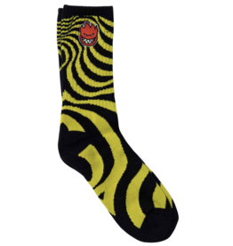 SPITFIRE SPITFIRE SOCK BIGHEAD SWIRL - YLW/BLK