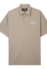 TIRED SKATEBOARDS TIRED GOLF POLO S/S - STONE
