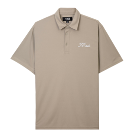 TIRED SKATEBOARDS TIRED GOLF POLO S/S - STONE