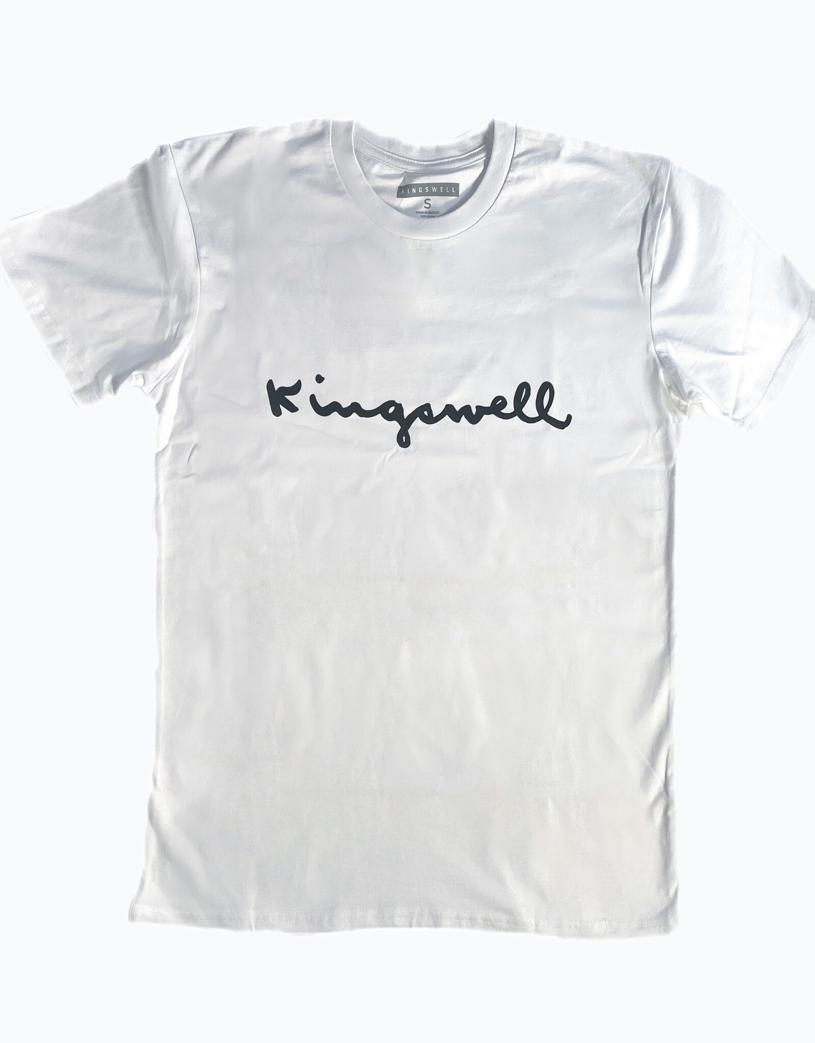 KINGSWELL KINGSWELL WALT SCRIPT TEE - WHITE