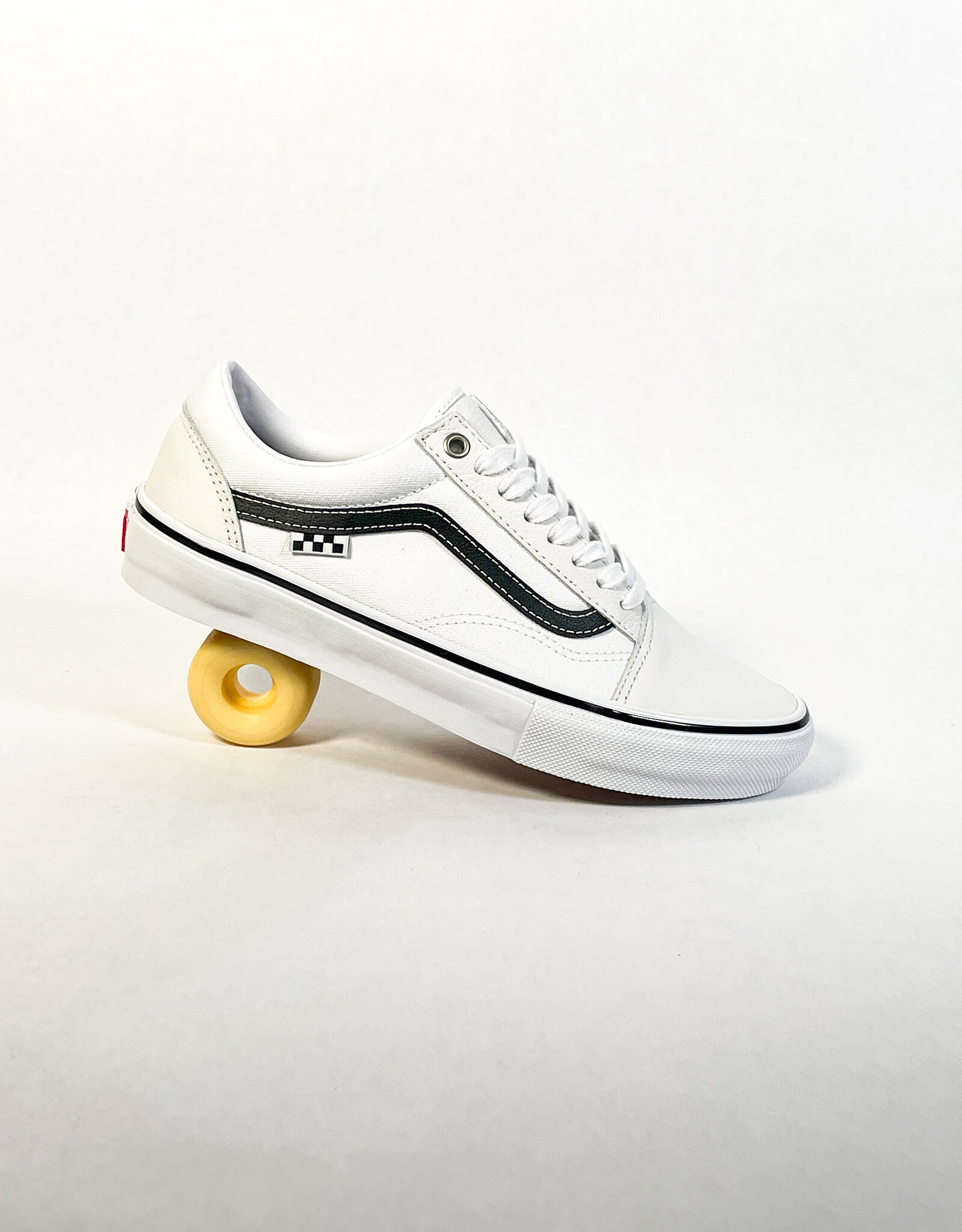 VANS SKATE OLD SKOOL LEATHER - WHITE/WHITE