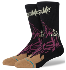 STANCE STANCE WELCOME SKELLY (L) CREW SOCK - BLACK