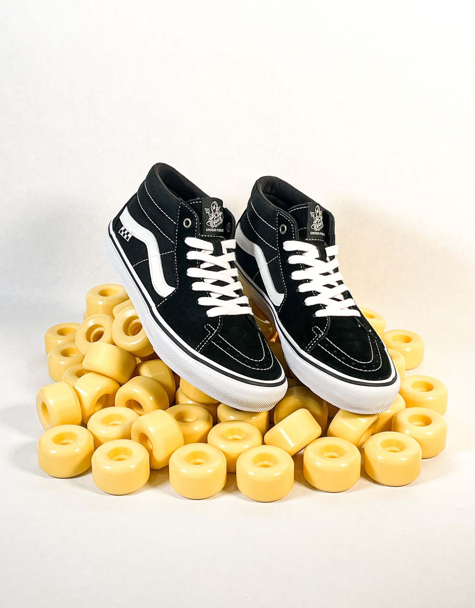 VANS MN SKATE GROSSO MID BLACK/WHITE