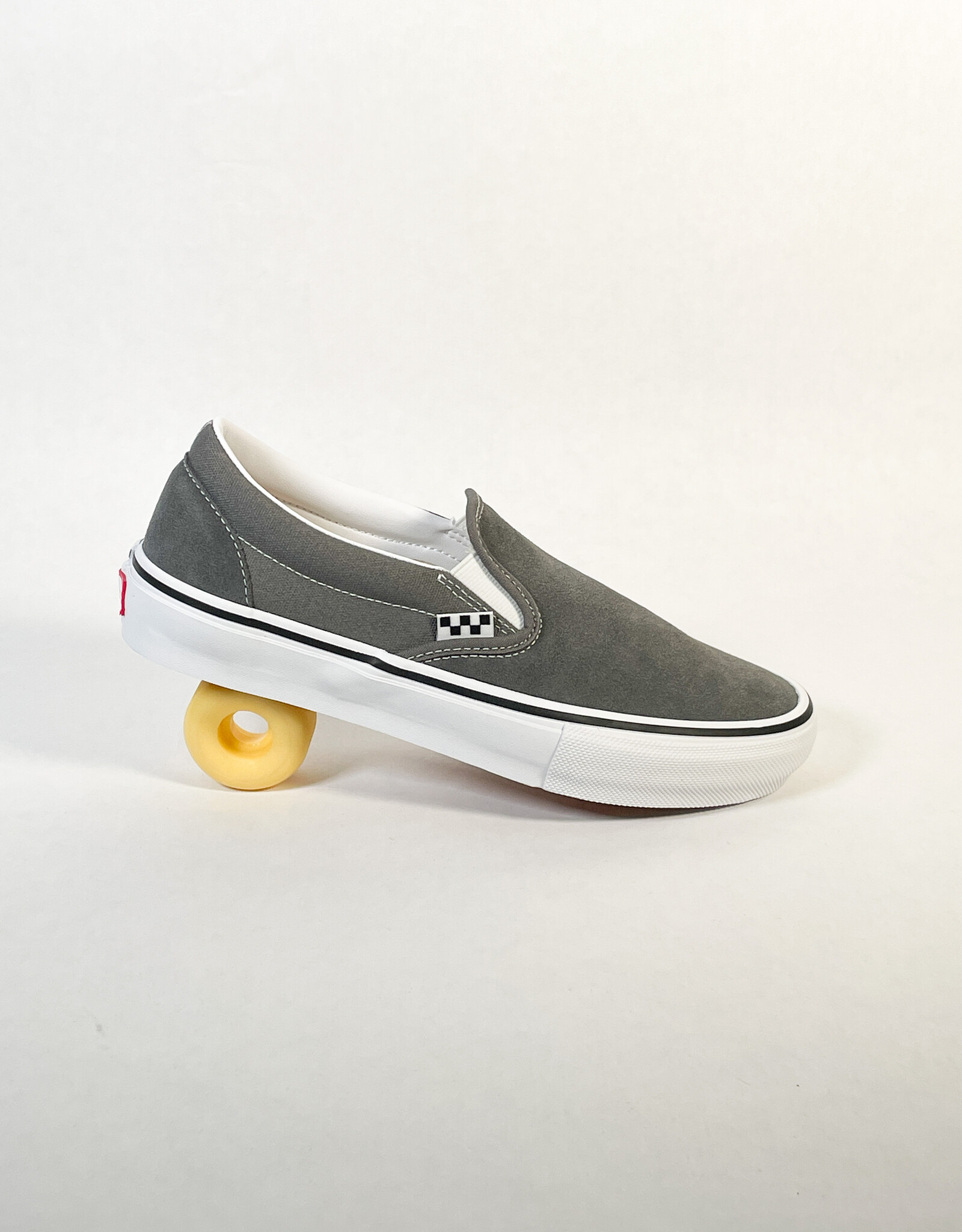 VANS MN SKATE SLIP-ON PEWTER/WHITE