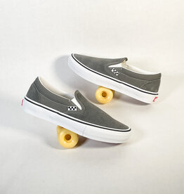 VANS MN SKATE SLIP-ON PEWTER/WHITE