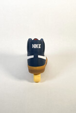 NIKE SB ZOOM BLAZER MID NAVY/WHITE-NAVY-GUM LIGHT BROWN