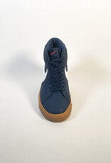 NIKE SB ZOOM BLAZER MID NAVY/WHITE-NAVY-GUM LIGHT BROWN