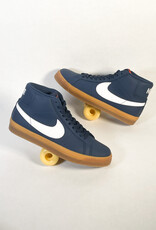 NIKE SB ZOOM BLAZER MID NAVY/WHITE-NAVY-GUM LIGHT BROWN