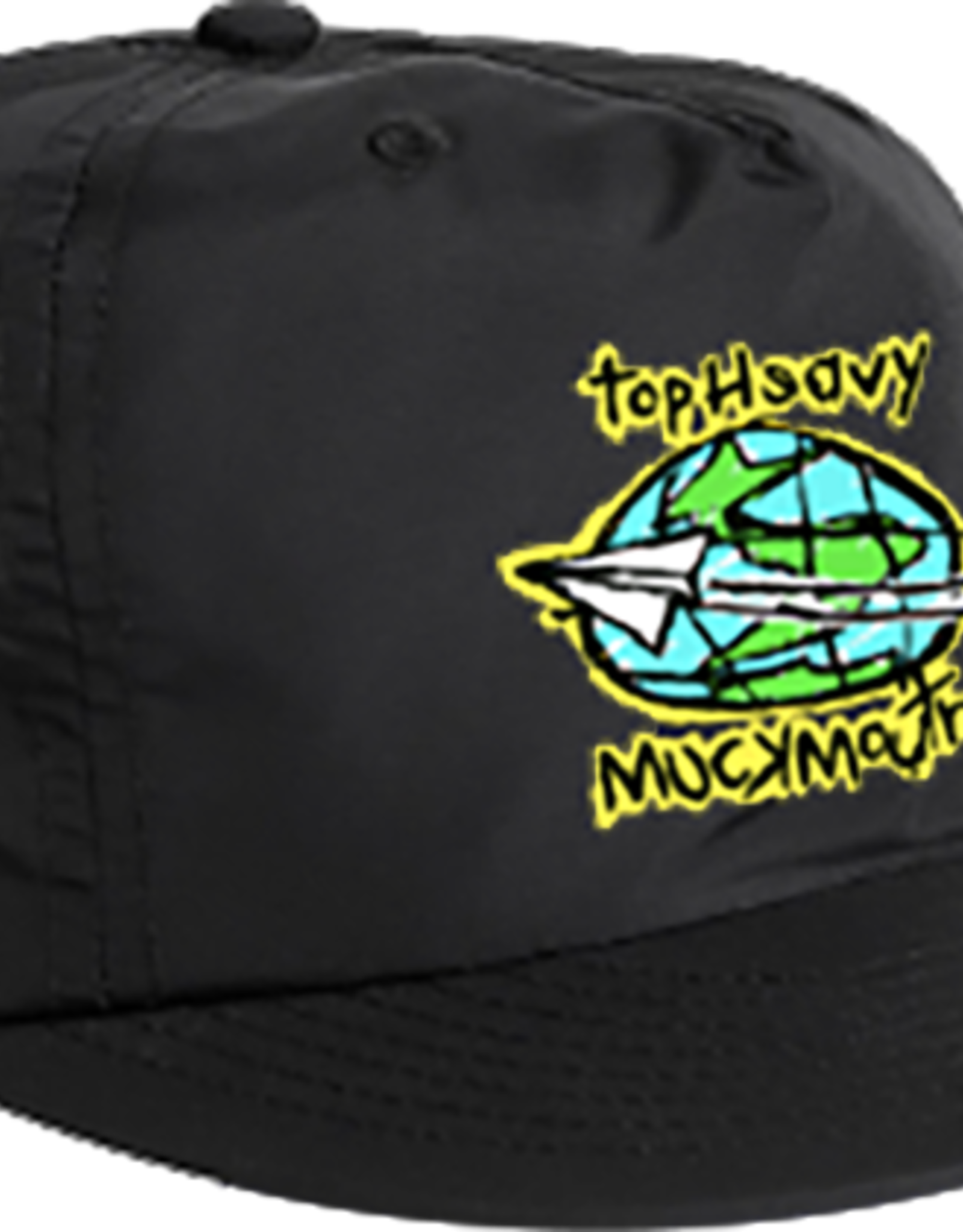 TOP HEAVY ENTERTAINMENT TOP HEAVY MUCKMOUTH COLLAB HAT - BLACK