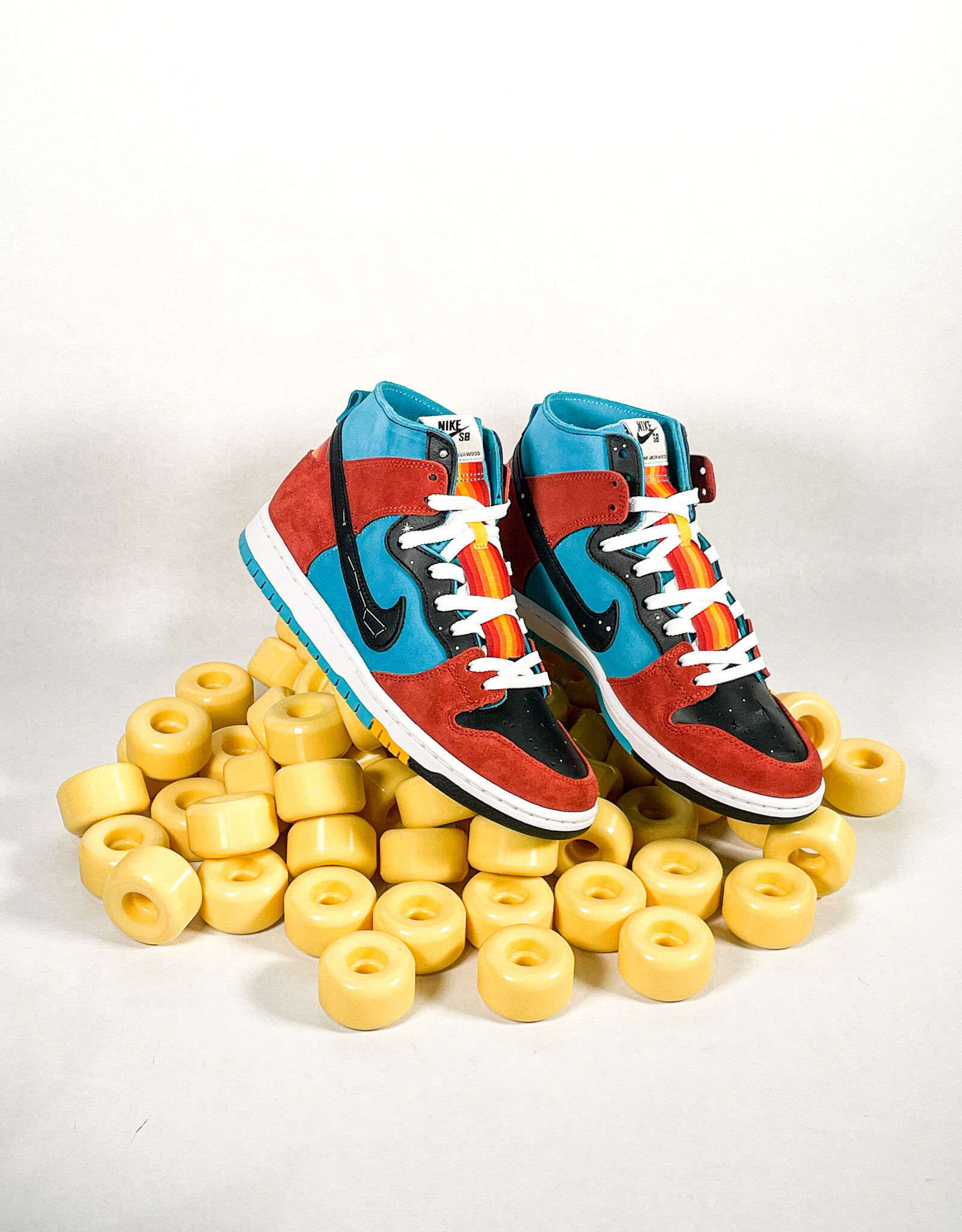 NIKE NIKE SB DUNK HIGH DECON TURQUOISE BLUE/BLACK-RUGGED ORANGE