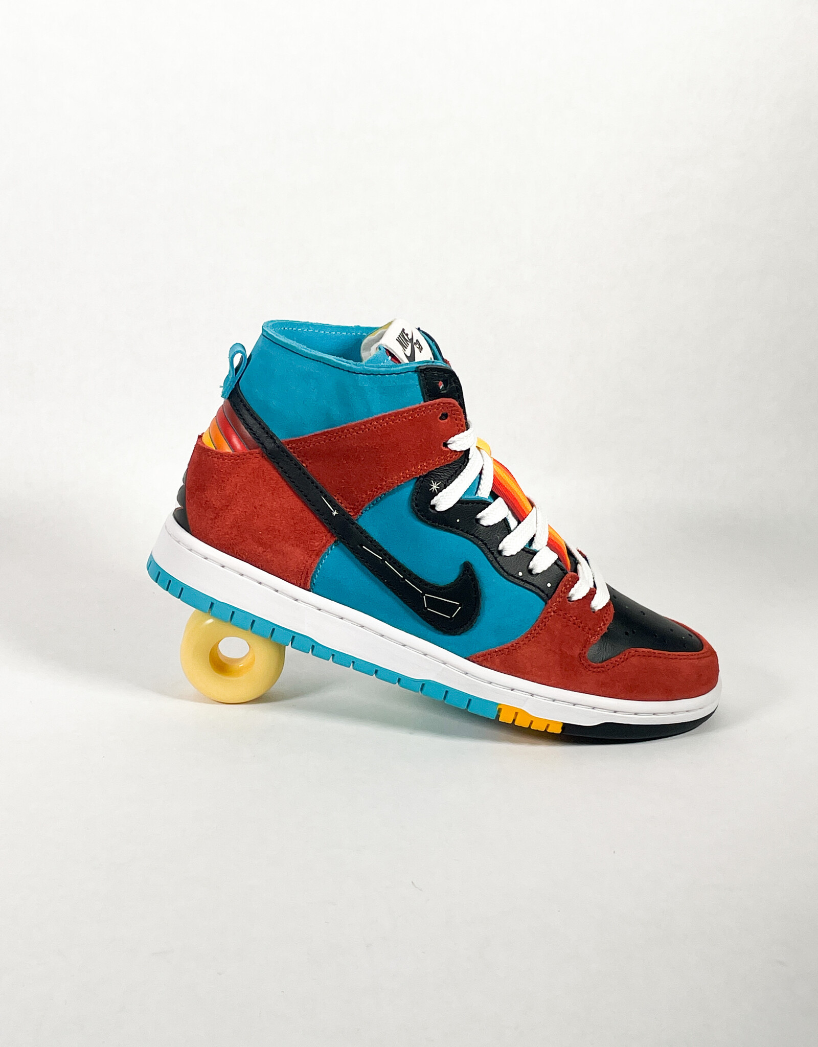 NIKE NIKE SB DUNK HIGH DECON TURQUOISE BLUE/BLACK-RUGGED ORANGE