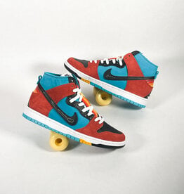 NIKE NIKE SB DUNK HIGH DECON TURQUOISE BLUE/BLACK-RUGGED ORANGE