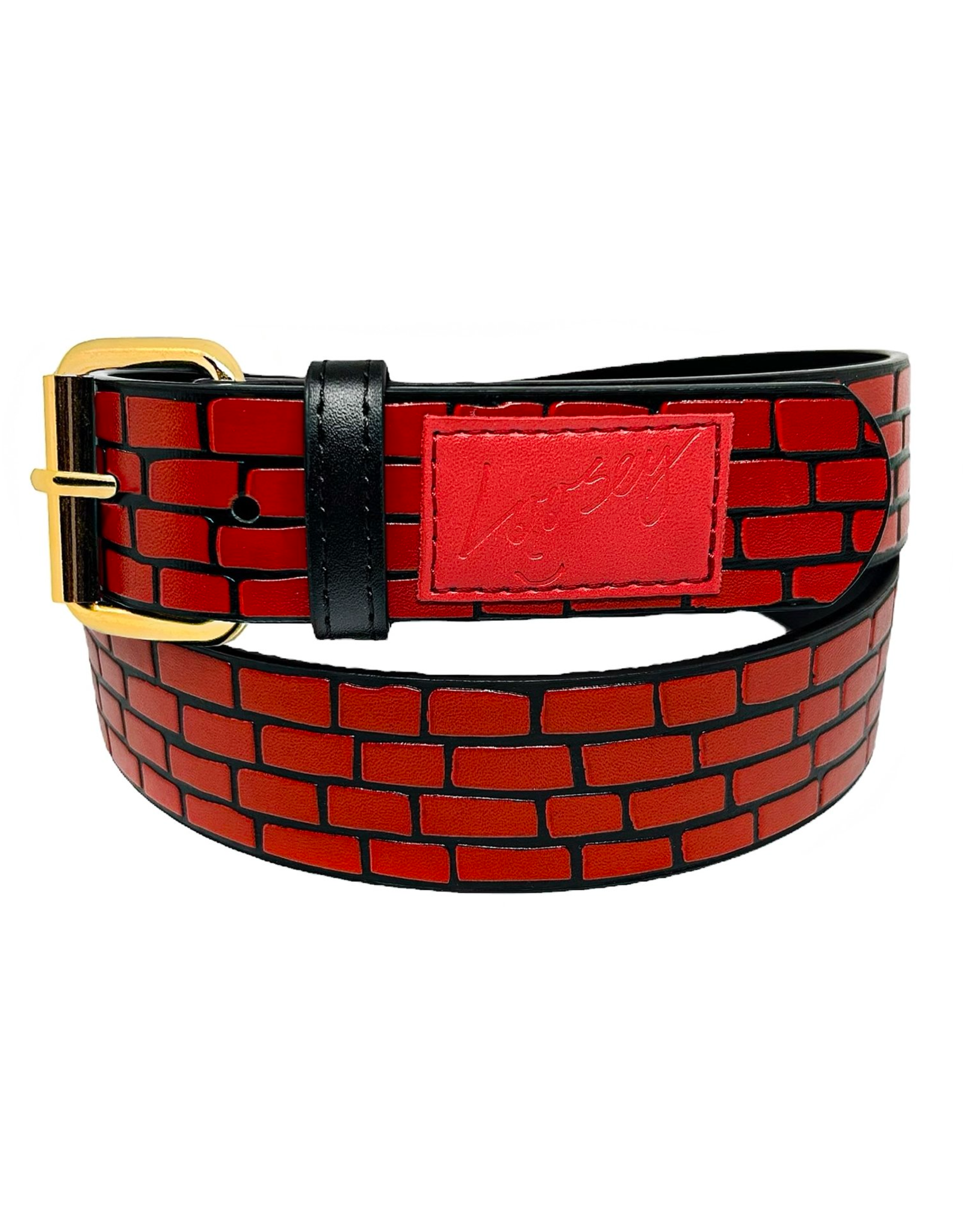LOOSEY LOOSEY RED BRICK ROAD BELT - RED