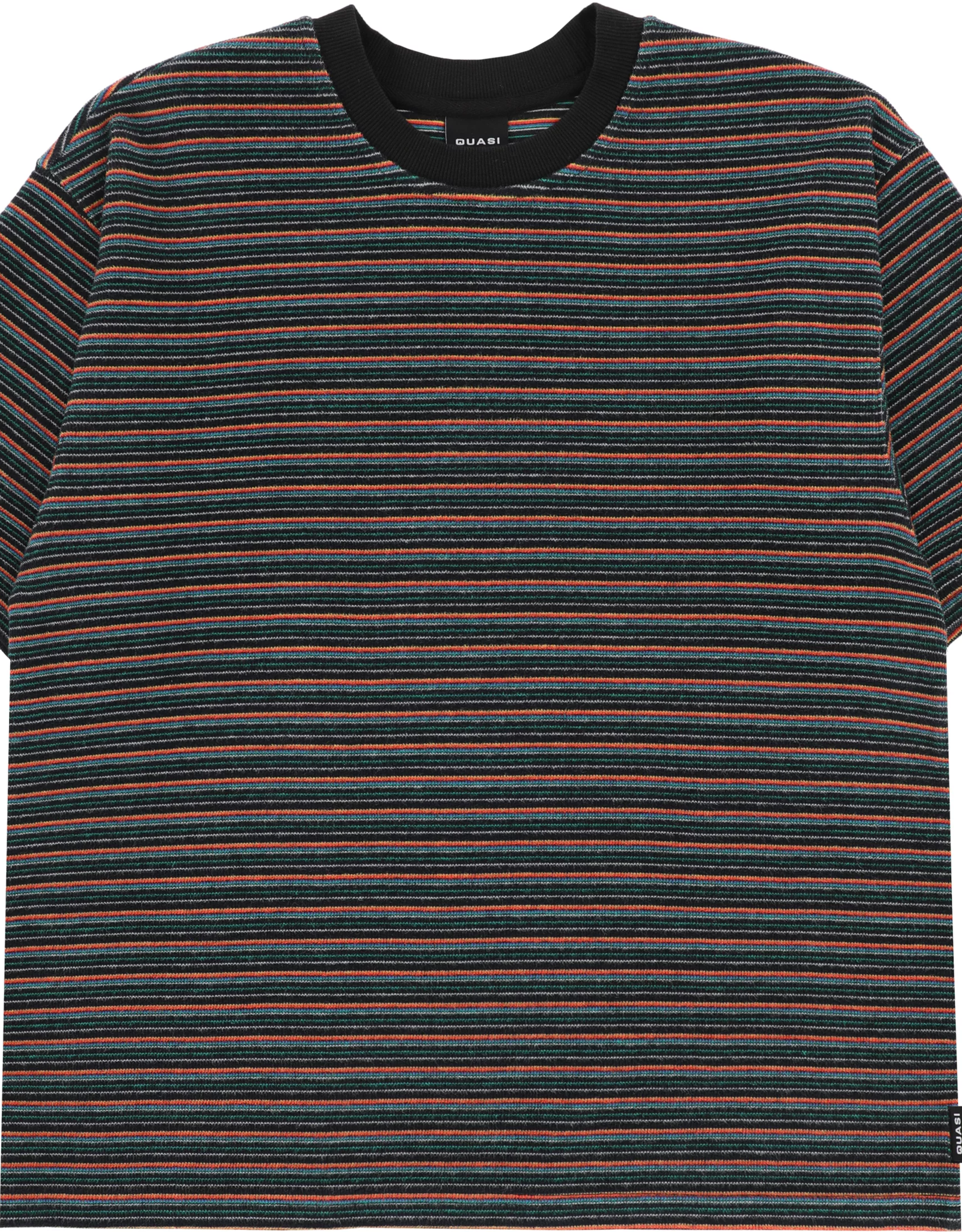 QUASI SKATEBOARDS QUASI SYNC STRIPED S/S TEE - BLACK