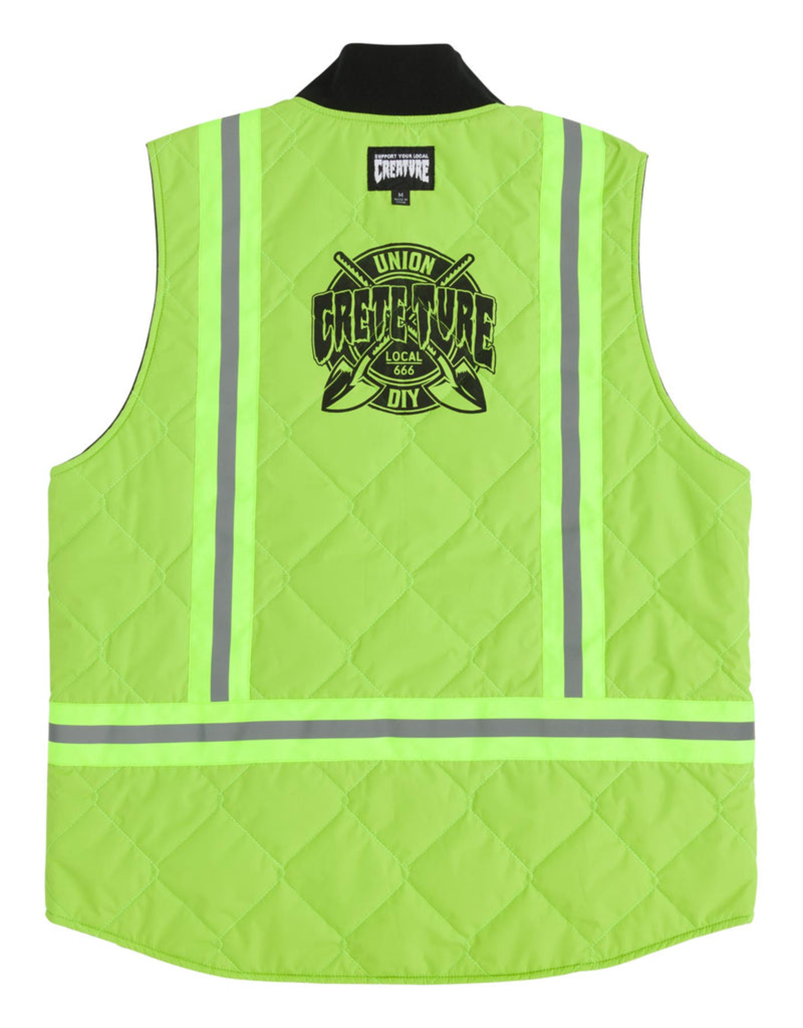 CREATURE CREATURE DIY WORK VEST - ASPHALT/NEON GREEN