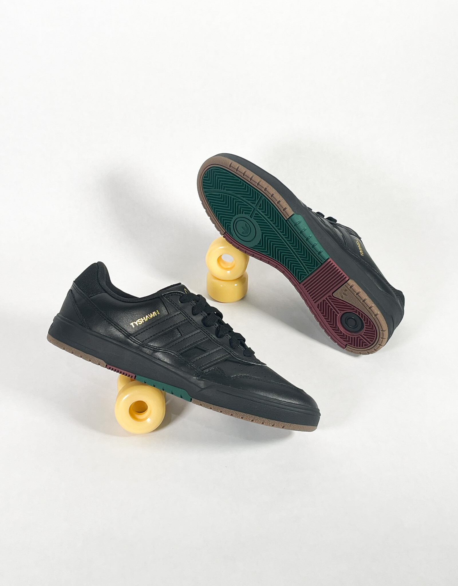 ADIDAS TYSHAWN II - CBLACK/CBLACK/CGREEN