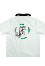 NIKE NIKE SB OLYMPIC S/S BUTTON SKATE BOWLER - BARELY GREEN