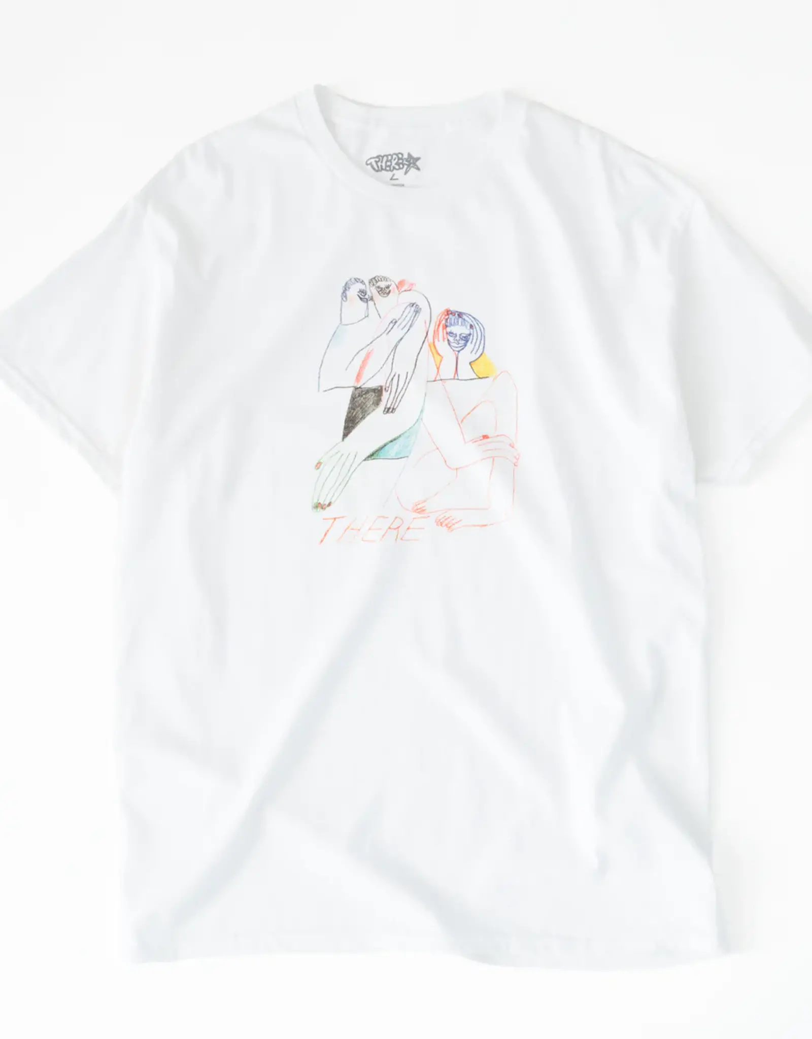THERE SKATEBOARDS THERE THREAD TEE WHITE