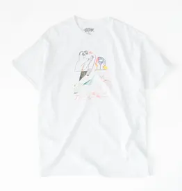 THERE SKATEBOARDS THERE THREAD TEE WHITE