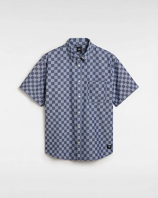 Blue checkered vans shirt new arrivals