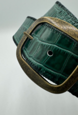 SEWN BY SPUD SEWN BY SPUD EMERALD CROC BELT