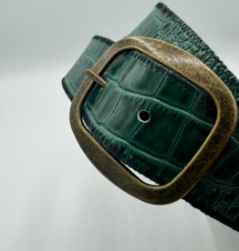 SEWN BY SPUD SEWN BY SPUD EMERALD CROC BELT