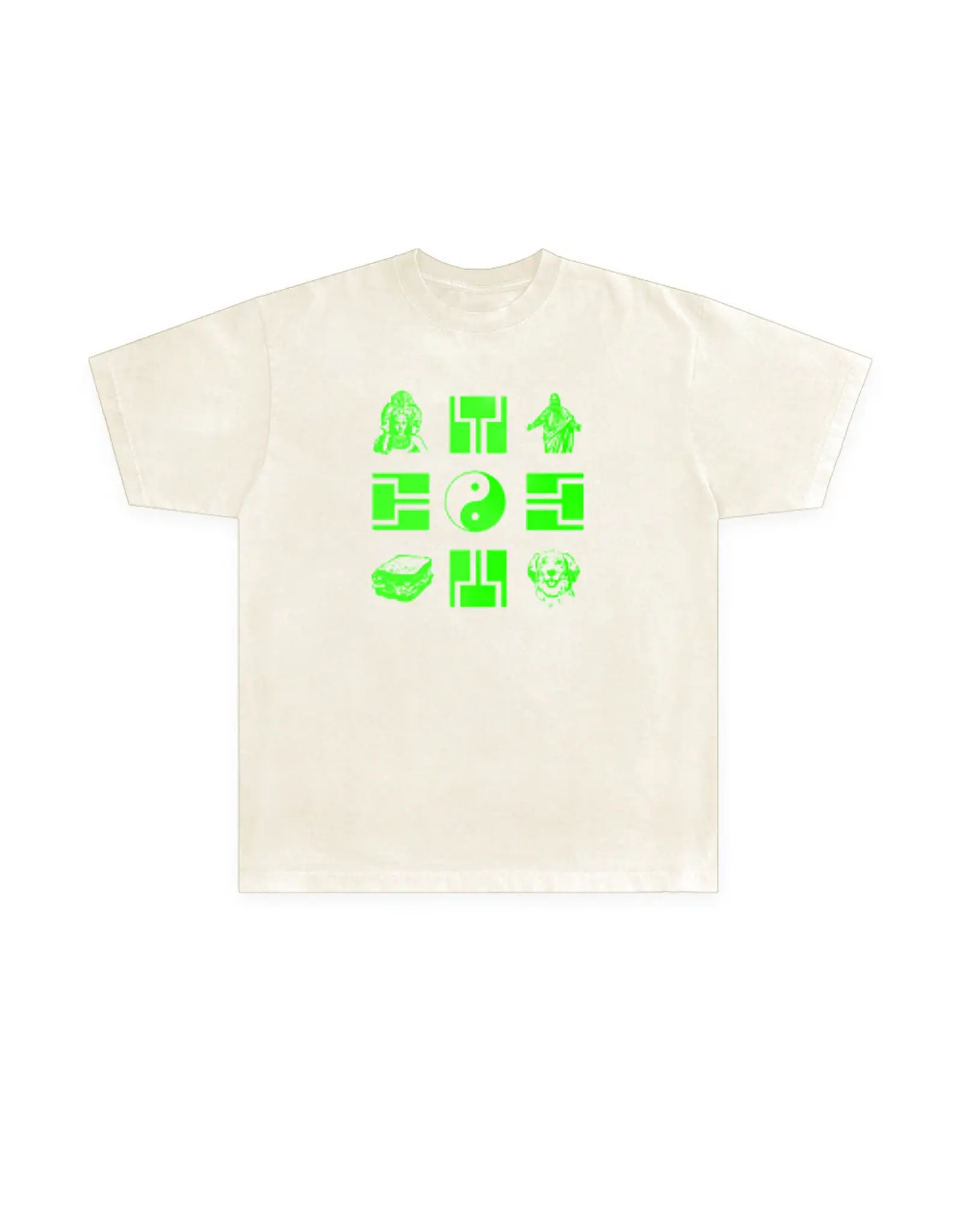 LESS THAN LOCAL LESS THAN LOCAL DEITIES TEE - NATURAL