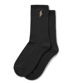 POLAR NO COMPLY RIB SOCKS - BLACK